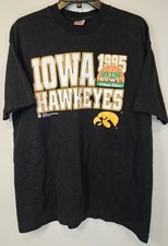Vintage 1995 Iowa Hawkeyes Sun Bowl T Shirt USA Made Black NCAA