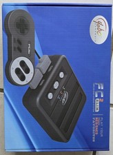 Yobo Gameware FC2 SLIM Two-in-One NES SNES Super Famicom Console Black RCA
