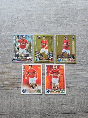 TOPPS MATCH ATTAX PREMIER LEAGUE RYAN GIGGS X5 MANCHESTER UNITED INCLUDED FOILS - Image 1 of 3