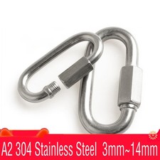 Quick Repair Link Heavy Duty Chain Extend Screw Lock Fastener Carabine Rope Hook