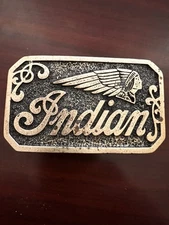 Indian Motorcycle Belt Buckle Vintage Leather Vest Badge Jacket Emblem Patch Hat