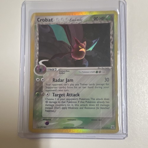 Pokemon TCG EX Delta Species Crobat 2/113 Reverse Holo Rare 90 HP English