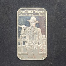 John "DUKE" Wayne Greathouse Productions  Troy Oz 999 SilverBar LOW SERIAL # 022