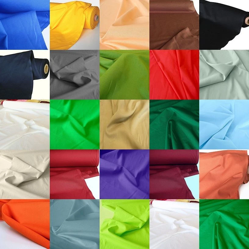 TOLKO STOFFE 50cm Weicher Baumwollstoff Nesselstoff Oeko-Tex Kleid Kissen Stoffe Meterware