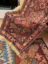 Neu Orientteppich Kelim Teppich Läufer Boho 291x80 Handgewebt Schurwolle
