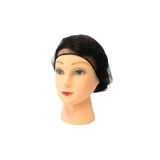 Food Service Hair Nets, Latex Free, Black, 18 Inches, 1000 Pack