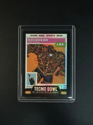 Rockhead Tecmo Bowl Bo Jackson Battle Arena 105 Power Fire N379 News