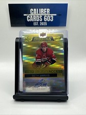 Seth Jarvis Credentials Yellow Auto /125 2021-22 Upper Deck  #DTAA-SJ Rookie