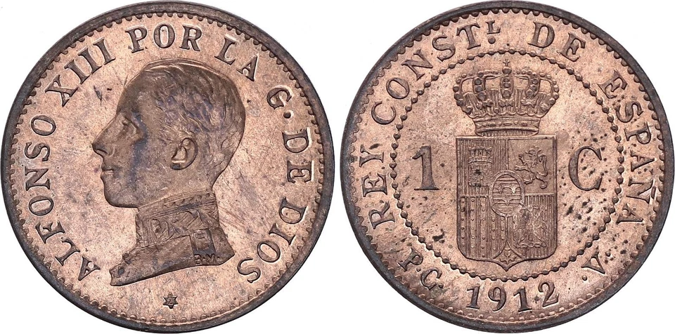 Espagne 1 centimo - Alfonso XIII - 1912 - SPL - Photo 1/1