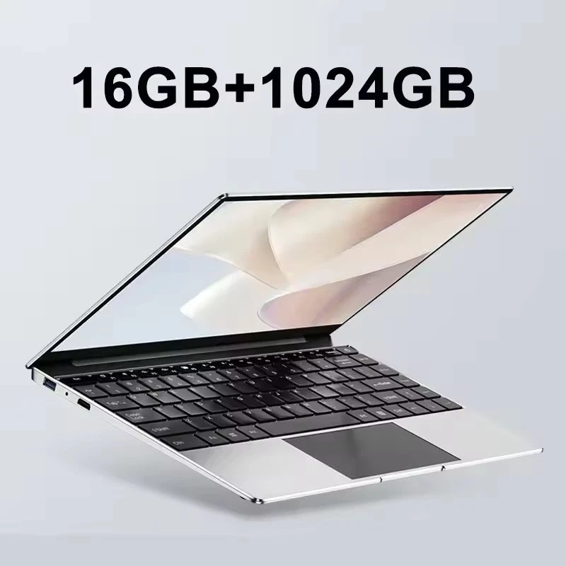 Laptop 14.1" Ultra Slim 16GB RAM 1024TB SSD Intel N3700 Windows 11 Pro Full HD - Image 2 of 4