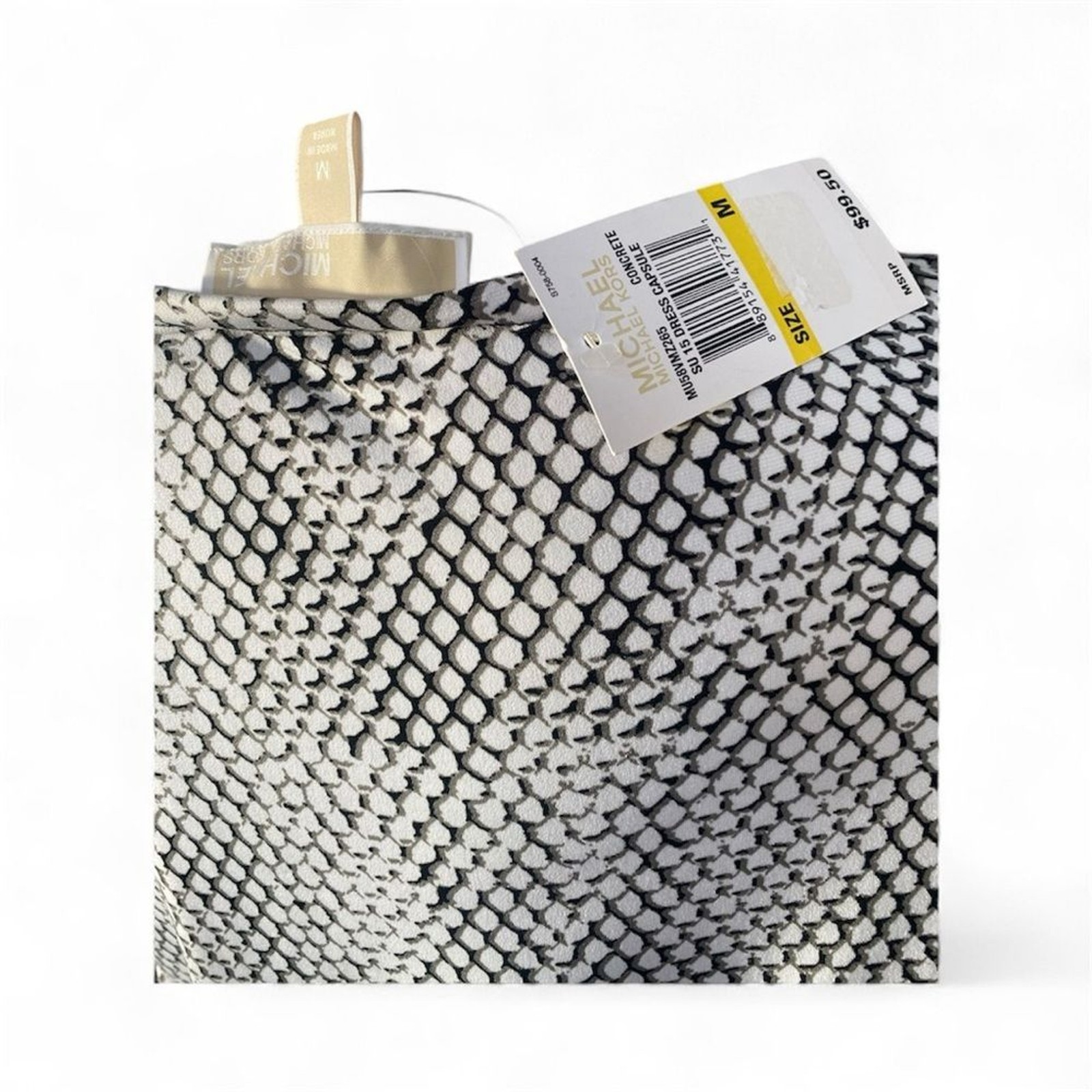 Brand new with tags! Michael Kors Black and White Patterned Dress thumbnail 3