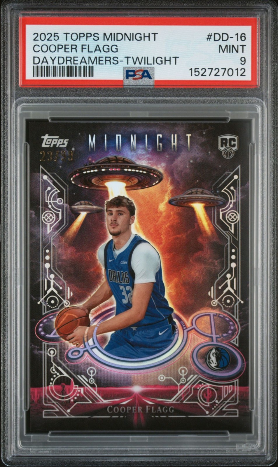 2025 Topps Midnight Cooper Flagg Daydreamers Twilight /99 PSA 9 RC