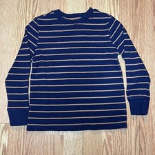 Kids Tommy Bahama Longsleeve Strip Shirt Size Small 5/6 Blue/Gold