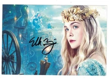 Elle Fanning Signed Autographed 4x6 Photo Actress A