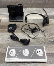 Plantronics WH500 Wireless Single Ear Headset System w/ WO2 Charge Base