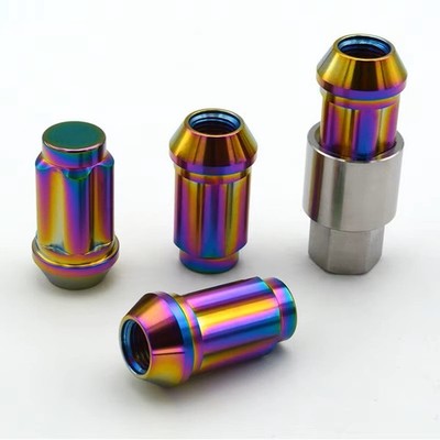 M12x1.25x40mm Titanium Lug Nut Anti-theft Close End for Nissan Mazda Toyota