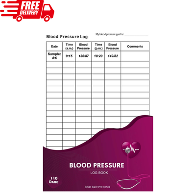 #ad Blood Pressure Log Book: Simple Daily Blood Pressure Log Keeping Track of Your $6.92