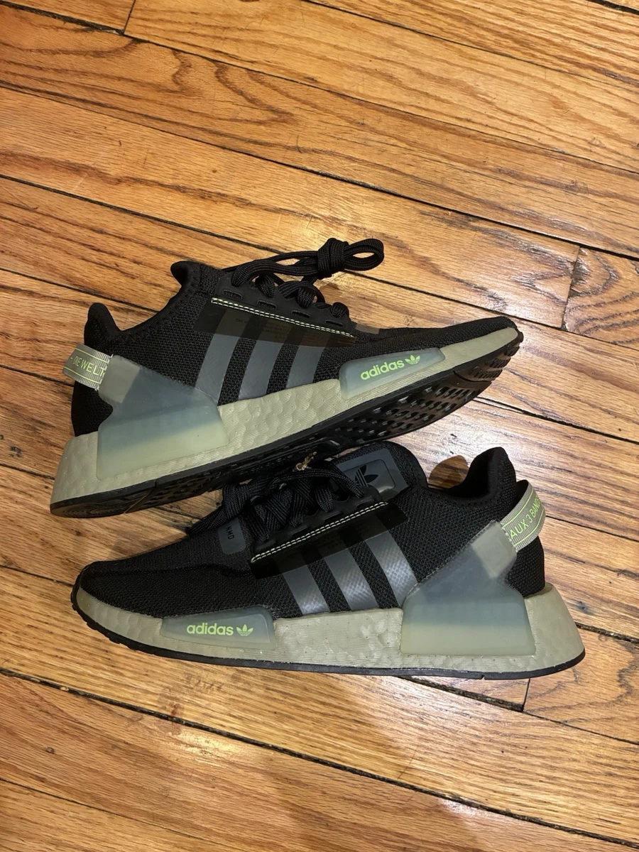adidas NMD_R1 V2 Low Top Sneakers Black Lime Size Men\'s 8.5 Adidas NMD_R1 V2 Black Lime for sale | eBay main image 3
