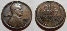 Lincoln head cent/penny wheat 1924-d shattered reverse