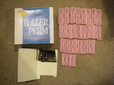 Vintage Bobbi Roller Perm Plastic Curlers with Bobby Pins In Box - 30 curlers