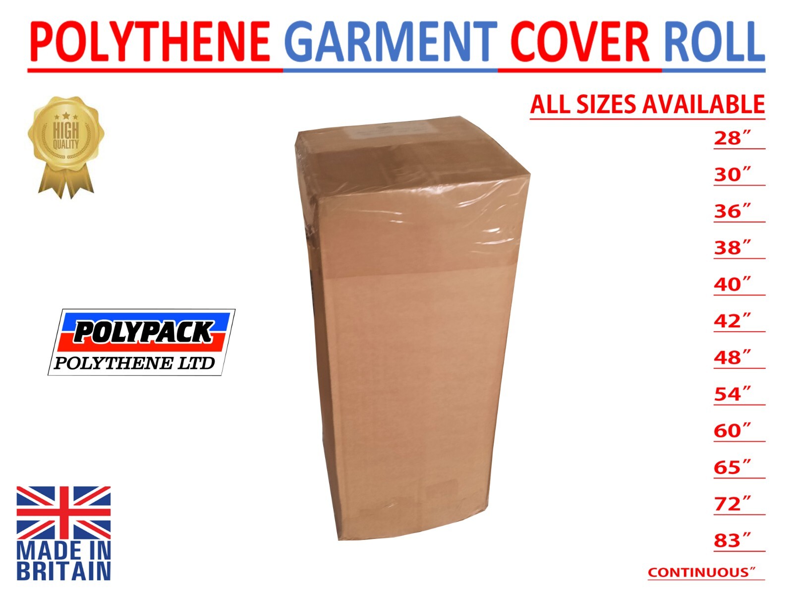 POLYTHENE GARMENT COVERS/POLY BAGS DRY CLEANERS BAGS FOR CLOTHES ROLLS 12.5KG eBay