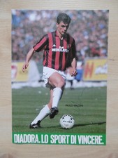 Paolo Maldini autograph signed 15x21 cm postcard Diadora