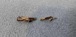 14K 585 Solid Yellow Gold Barrel Safety Clasp 9.30 mm x 2.15 mm (0.4 Grams)