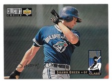 1994 Choice Silver Signatures #9 Shawn Green RC (Blue Jays)