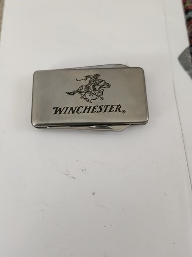 Vintage Stainless Steel Winchester Pocket Knife With Blade & Nail File