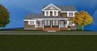 Beautiful 2-Story  Brick House Plan 2366 SF
