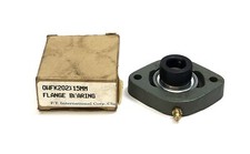 PT International Corp. 15mm 2-Bolt Flange Bearing OWFK202X15MM NOS
