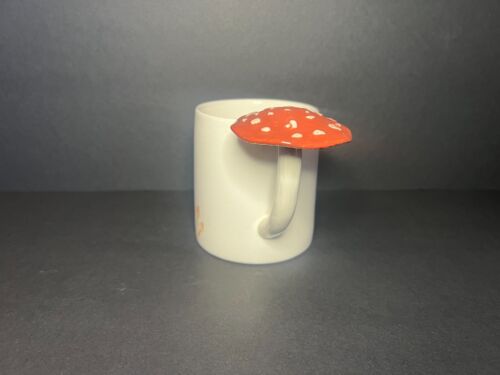 Place & Time Unique Whimsical Mushroom Handled Ceramic Coffee Mug Cup 16oz - Picture 3 of 7