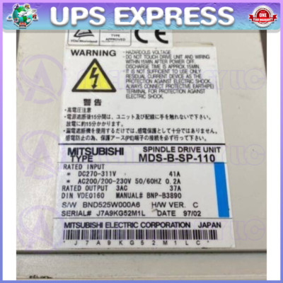 MDS-B-SP-110 Mitsubishi Servo Drive Unit MDS-B-SP-110 ZGB1 | eBay