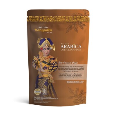 BanyuaTis, Indonesian Coffee, Arabica Coffee Powder Foil, 200g (Pack of 1)