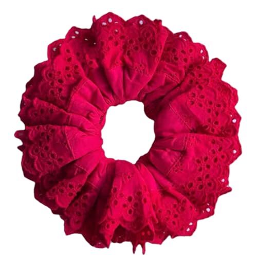Big Scrunchies For Women Large Scrunchie Lace Oversized Thick Elastic Hair Ti...