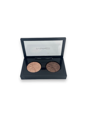 MAC Eye Shadow Duo Palette THIS ROUND'S ON ME FEELIN TOASTY Limited Edition New