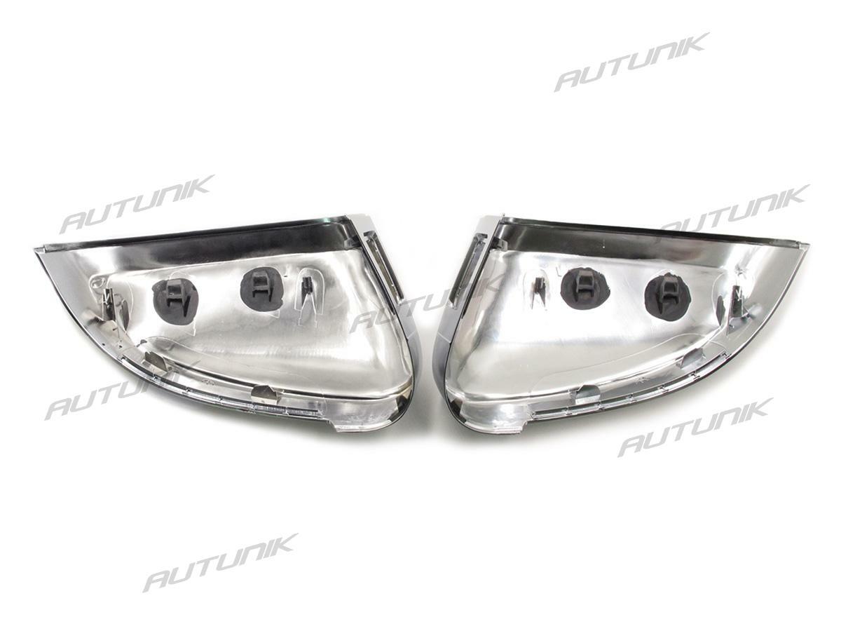 Matt Chrome Mirror Cover Caps for 2017-2024 Audi A4 B9 S4 A5 S5 With Matt Chrome Mirror Cover Caps for 2017-2024 Audi A4 B9 S4 A5 S5 With