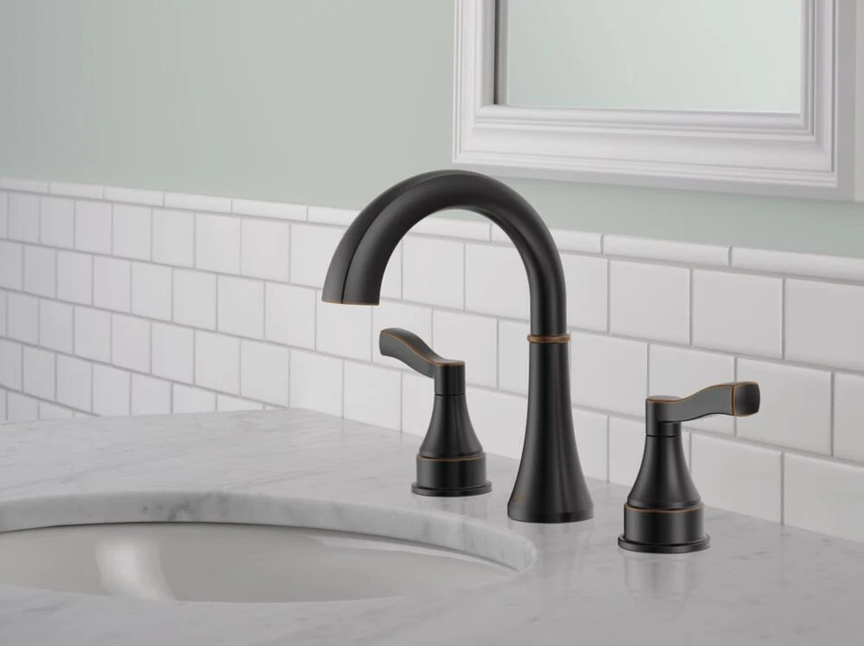 Delta Faryn Bathroom Sink Faucet Oil Rubbed Bronze-Certified Refurbished - Image 3 of 4