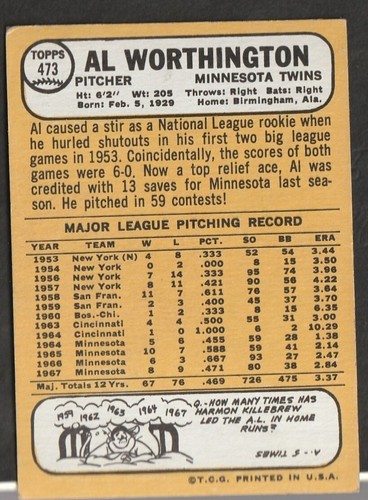 1968 Topps Baseball Cards Scegli una carta a scelta 295-660 EX X-MT 1/25 Set Break - Foto 315 di 490