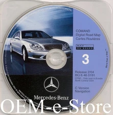 1999 2000 Mercedes S320 S420 S500 S600 C-Version Navigation CD Map North Central