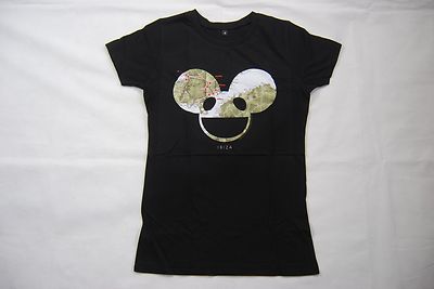 DEADMAU5 IBIZA MAP DAMEN SKINNY T-SHIRT NEU OFFIZIELLER MUSIKPRODUZENT DJ SOMMER 