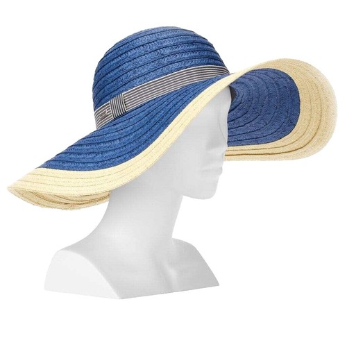 Betmar Gossamer Packable Straw Sun Hat, Tropical Multi (Coral/Purple/Yellow) NWT Betmar Gossamer Packable Straw Sun Hat, Tropical Multi  main image 2