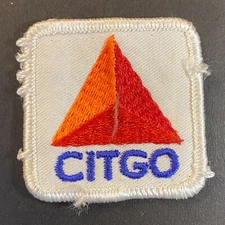Citgo c1970's-80's Embroiled Patch 1 7/8" x 1 7/8"