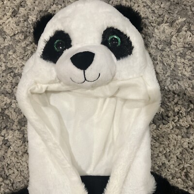 Panda Poncho Kids Size 3 Years- 5 Years Soft Fuzzy | eBay
