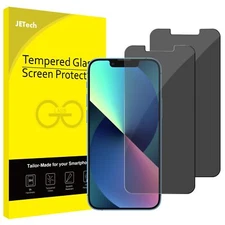 JETech Privacy Screen Protector Compatible with iPhone 13 mini 5.4-Inch, 2-Pack