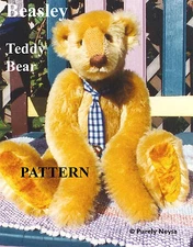 Mohair/Plush "Beasley" Teddy Bear PATTERN by Neysa A. Phillippi by Purely Neysa