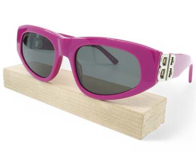 Balenciaga Fuchsia Sunglasses Balenciaga BB0258S 004 Fuchsia Grey Sunglasses - eye-oo.com main image 3