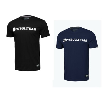 Herren PitBull T-Shirt HASHTAG PitBull West Coast Baumwoll-Trainingsshirt
