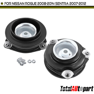 2Pcs Suspension Strut Mount for Nissan Sentra Rogue X-Trail Renault 09-16 Front