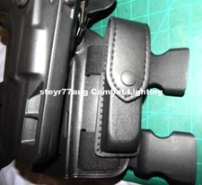 Safariland 76-76-23PBL Carrier Pouch 1X STEEL 9mm 40S&W Double Stack Magazine